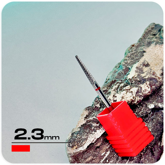 Carbide mini-cone Nail Drill Bit (Red)