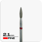 Diamond Nail Drill Bit | Flame 2.1mm (Red)