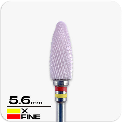 Pink Ceramic Corn Nail Drill Bit (Yellow-Red)