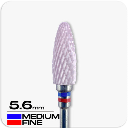Pink Ceramic Corn Nail Drill Bit (Blue-Red)