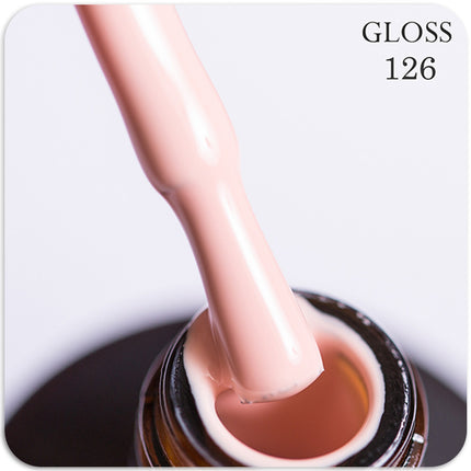 Gel polish GLOSS 126 (peach-pink), 11 ml