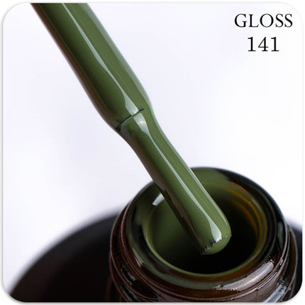 Gel polish GLOSS 141 (dark green), 11 ml