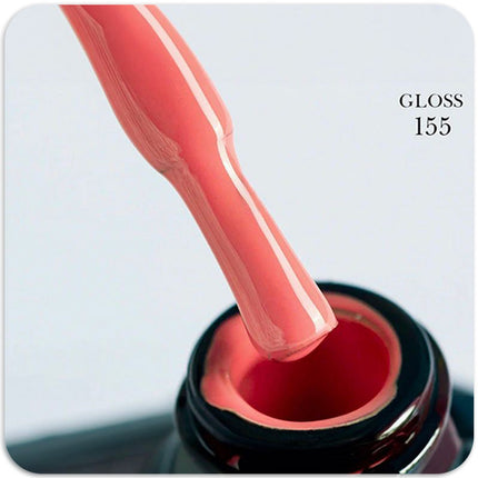 Gel polish GLOSS 155 (pink coral), 11 ml