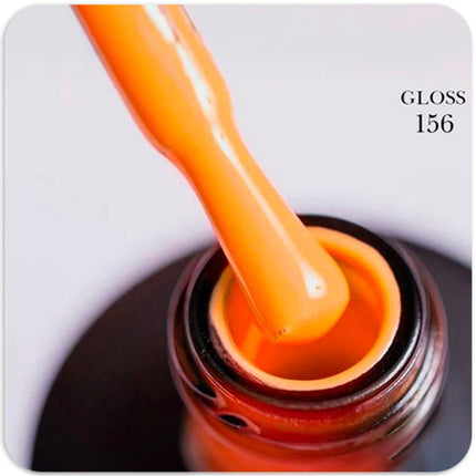 Gel polish GLOSS 156 (orange), 11 ml