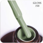 Gel polish GLOSS 158 (grey-olive), 11 ml