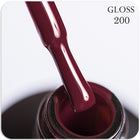 Gel polish GLOSS 200 (dark red), 11 ml