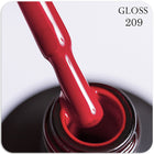 Gel polish GLOSS 209 (red), 11 ml