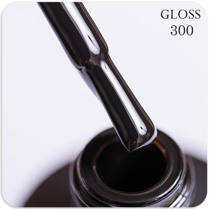 Gel polish GLOSS 300 (black), 11 ml