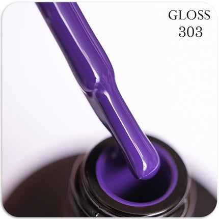 Gel polish GLOSS 303 (classic violet), 11 ml