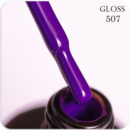 Gel polish GLOSS 507 (bright violet), 11 ml