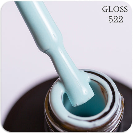 Gel polish GLOSS 522 (light blue), 11 ml