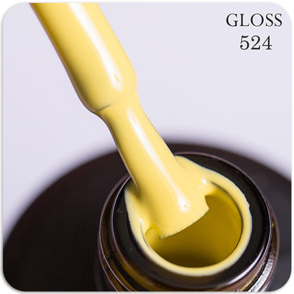 Gel polish GLOSS 524 (yellow-cream), 11 ml