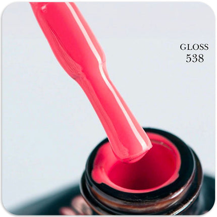 Gel polish GLOSS 538 (coral pink) 11 ml