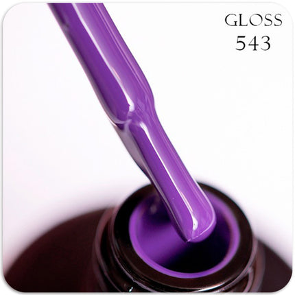 Gel polish GLOSS 543 (dark grape), 11 ml