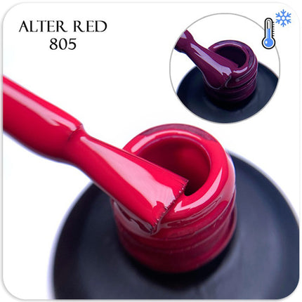 Gel polish GLOSS Termo Alter Red 805, 11 ml