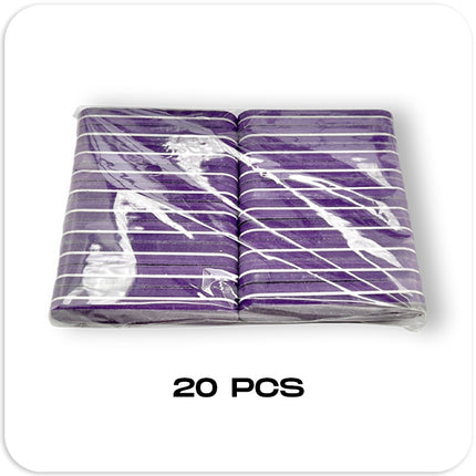 Nail Buffer Block | Grit 100/180 (Purple) | Set-20pcs