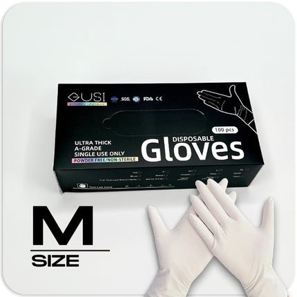 Disposable Manicure Gloves (White)